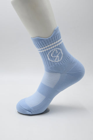 Stridely Athletic Sport Socks Collection – Breathable, Moisture-Wicking, Compression Support for Running & Workouts | Blue